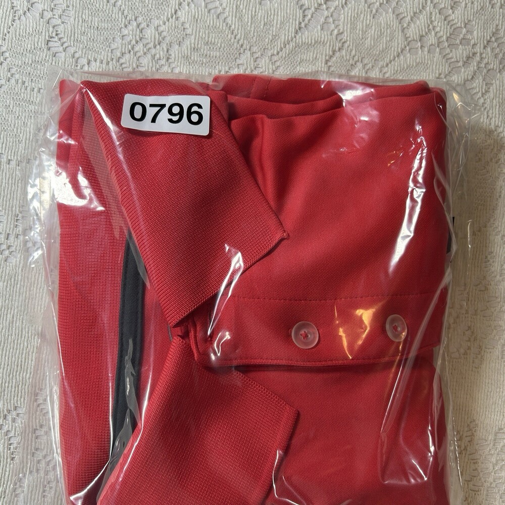 Champion Polo Shirt Mens Size XL-TG Red Duo Dry Short Sleeve Collar Button Golf - Picture 11 of 11